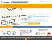 Tablet Screenshot of lohndata.de